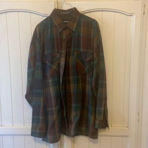 Men’s winter weight Van Husen, long sleeved button up shirt